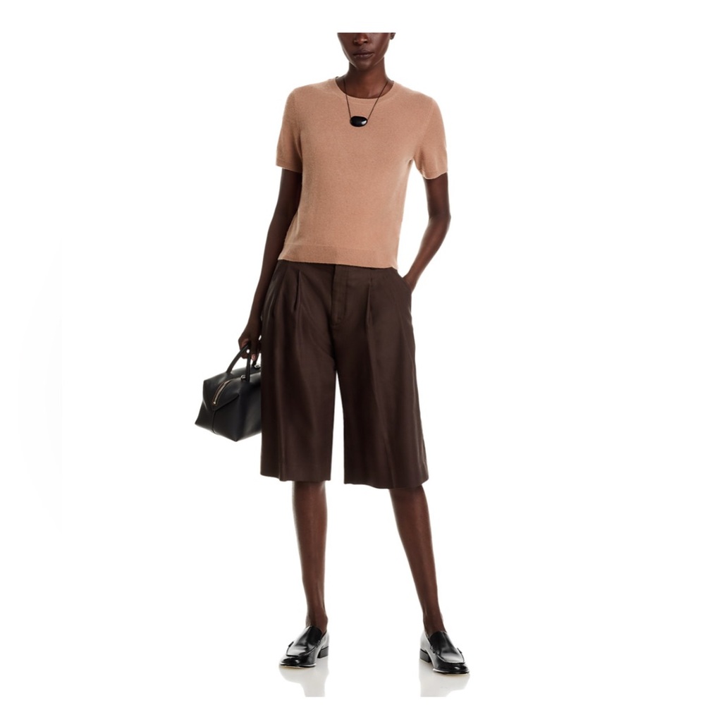 C BY BLOOMINGDALE'S CASHMERE
Short Sleeve Crewneck Sweater